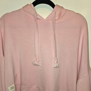 Women's Pink Cropped Hoodie
